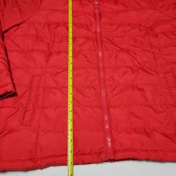 Old Navy Women Red Full Zip Long 2XL Sleeve Puffer Jacket - Picture 5 of 9